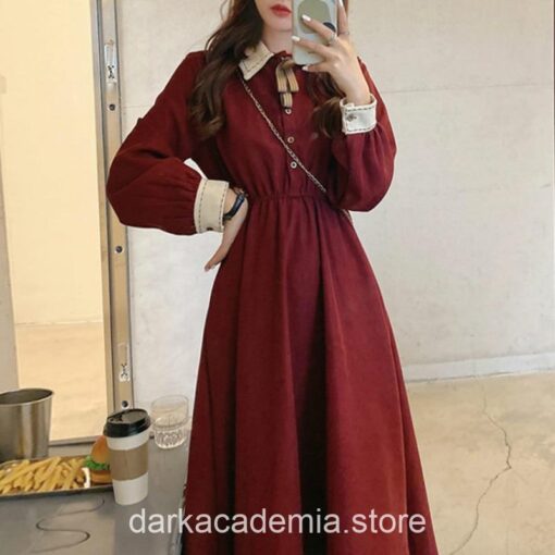 Grace Long Sleeve  Gothic Academia One-Piece Dress