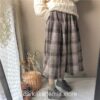 Kawaii  Light Academia Plaid Mori Girl Pleated Skirt